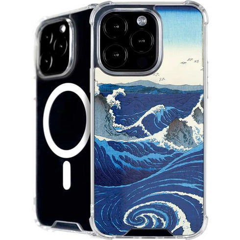 View of the Naruto whirlpools at Awa by Hiroshige iPhone 16 Pro MagSafe Case