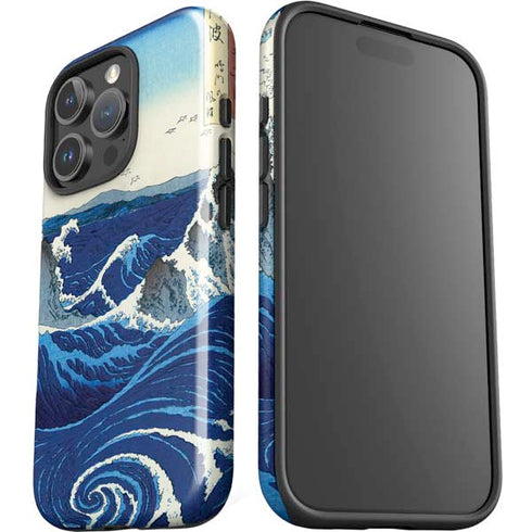 View of the Naruto whirlpools at Awa by Hiroshige iPhone 16 Pro Max Impact Case