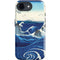 View of the Naruto whirlpools at Awa by Hiroshige iPhone 16e Impact Case