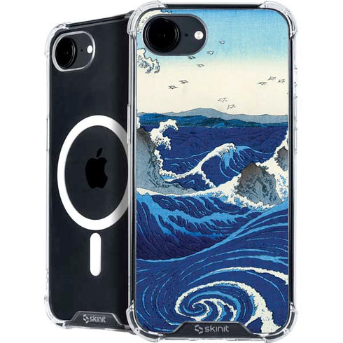 View of the Naruto whirlpools at Awa by Hiroshige iPhone 16e MagSafe Case