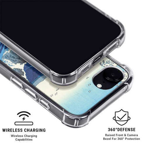 View of the Naruto whirlpools at Awa by Hiroshige iPhone 16e MagSafe Case
