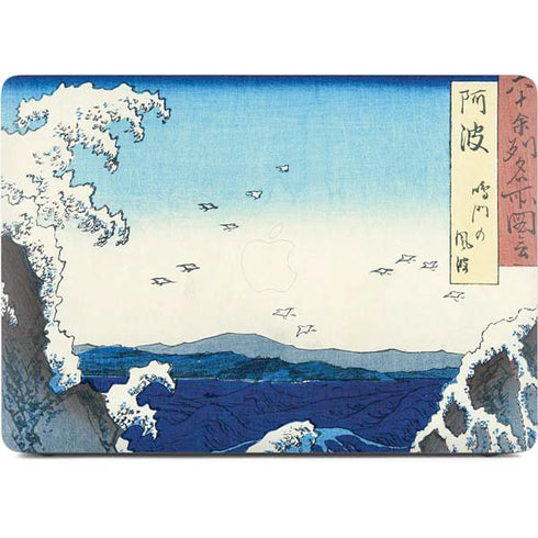 View of the Naruto whirlpools at Awa by Hiroshige Apple MacBook Pro 16-inch Skin