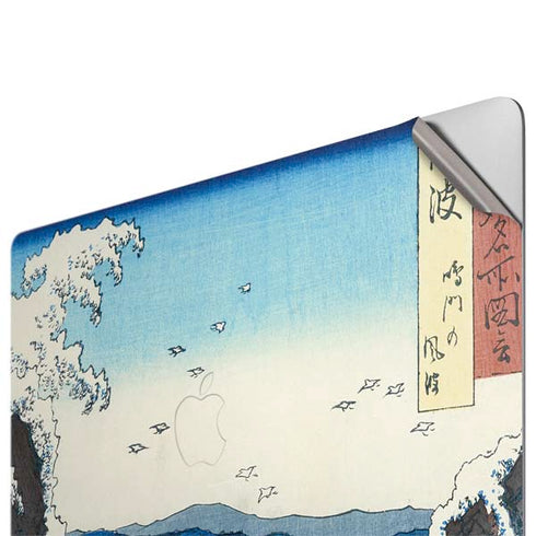 View of the Naruto whirlpools at Awa by Hiroshige Apple MacBook Pro 16-inch Skin