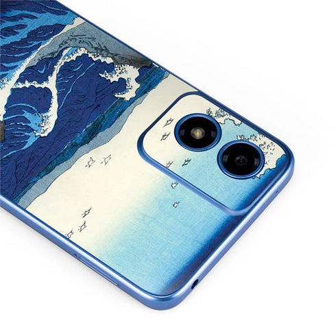 View of the Naruto whirlpools at Awa by Hiroshige Moto G Play 4G (2024) Skin