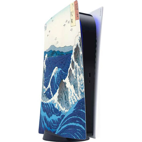 View of the Naruto whirlpools at Awa by Hiroshige PlayStation PS5 Skins