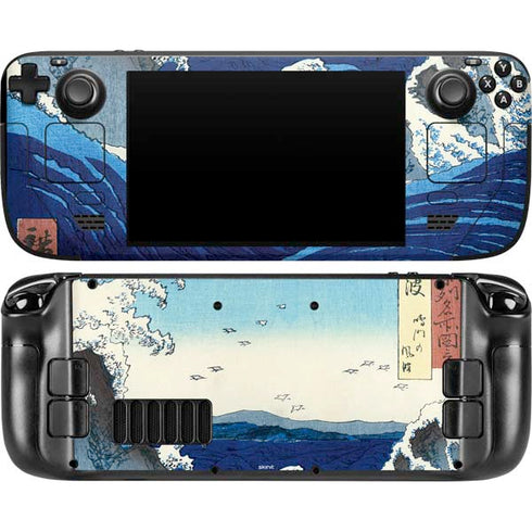 View of the Naruto whirlpools at Awa by Hiroshige Steam Deck Handheld Gaming Computer OLED Skin