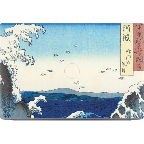 View of the Naruto whirlpools at Awa by Hiroshige Dell XPS Skin