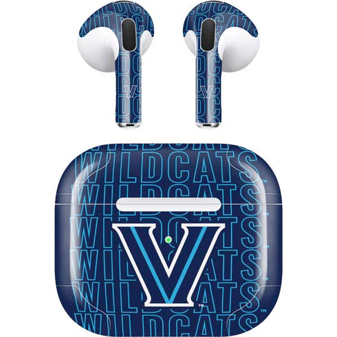 Villanova University Logo Large Apple AirPods (3rd Gen 2021) Skin