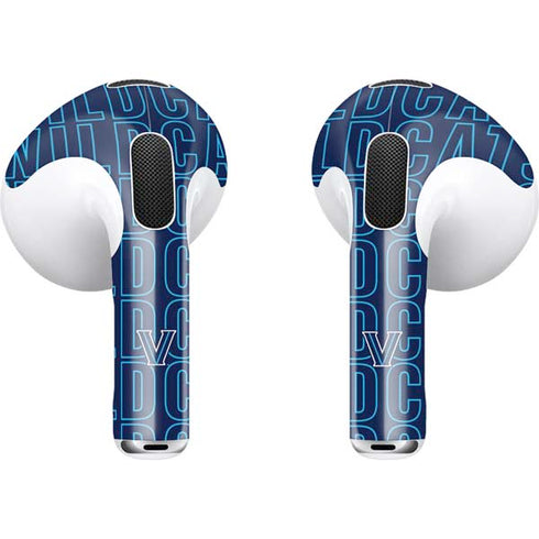 Villanova University Logo Large Apple AirPods (3rd Gen 2021) Skin