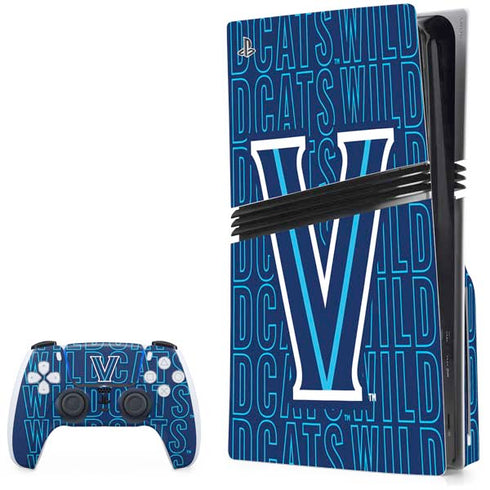 Villanova University Logo Large PS5 Pro Disk Bundle Skin