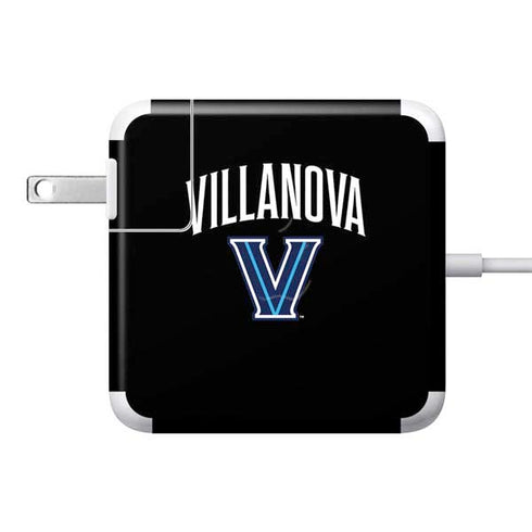 Villanova University V Black 85W Power Adapter (15 and 17 inch MacBook Pro Charger) Skin