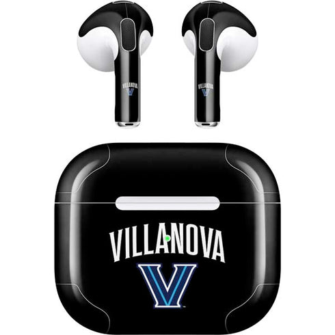 Villanova University V Black Apple AirPods (3rd Gen 2021) Skin