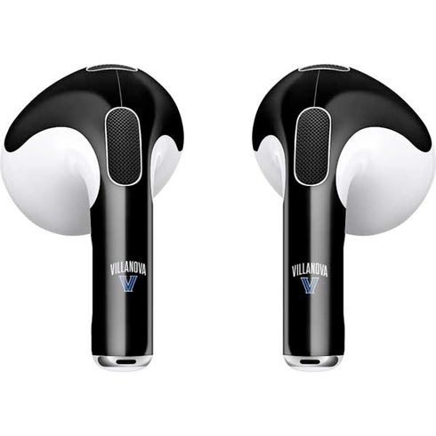Villanova University V Black Apple AirPods (3rd Gen 2021) Skin