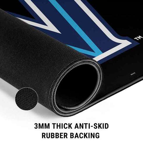 Villanova University V Black Gaming Mouse Pad