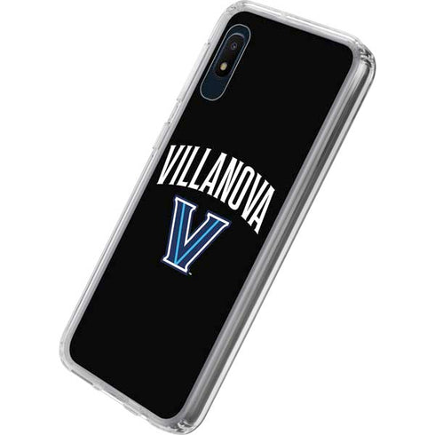 Villanova University V Black Galaxy A10e Clear Case
