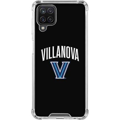 Villanova University V Black Galaxy A12 Clear Case