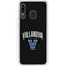 Villanova University V Black Galaxy A20 Clear Case