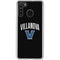 Villanova University V Black Galaxy A21 Clear Case
