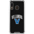 Villanova University V Black Galaxy A30 Clear Case