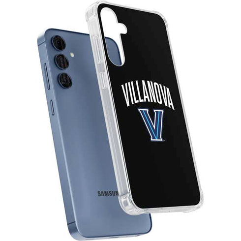 Villanova University V Black Galaxy A55 5G Clear Case