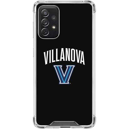 Villanova University V Black Galaxy A72 5G Clear Case