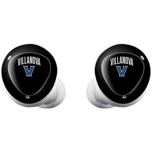 Villanova University V Black Galaxy Buds Plus Skin
