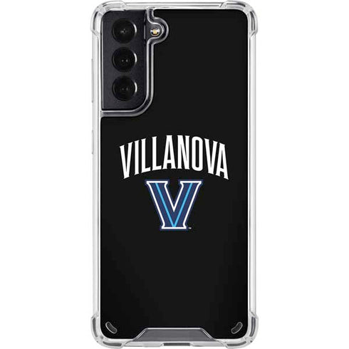 Villanova University V Black Galaxy S21 5G Clear Case