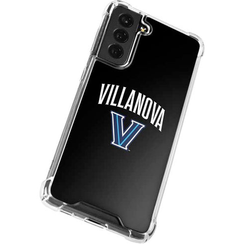 Villanova University V Black Galaxy S21 FE Clear Case