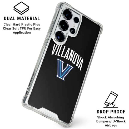 Villanova University V Black Galaxy S25 Ultra Clear Case