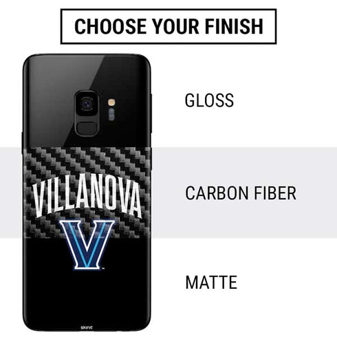Villanova University V Black Galaxy S9 Skin