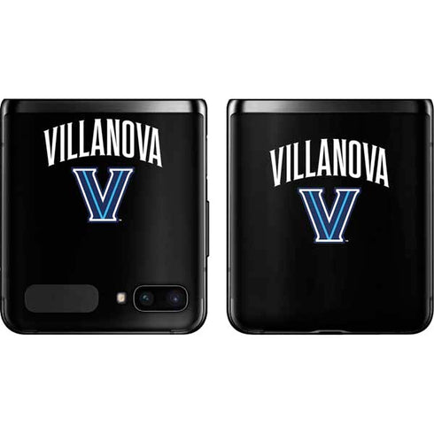Villanova University V Black Galaxy Z Flip Skin