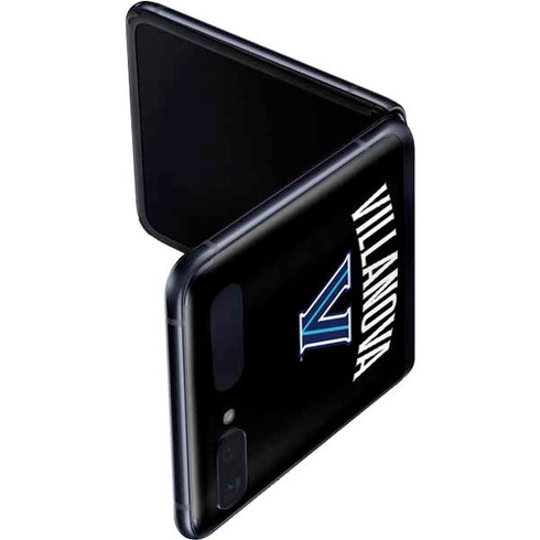 Villanova University V Black Galaxy Z Flip Skin
