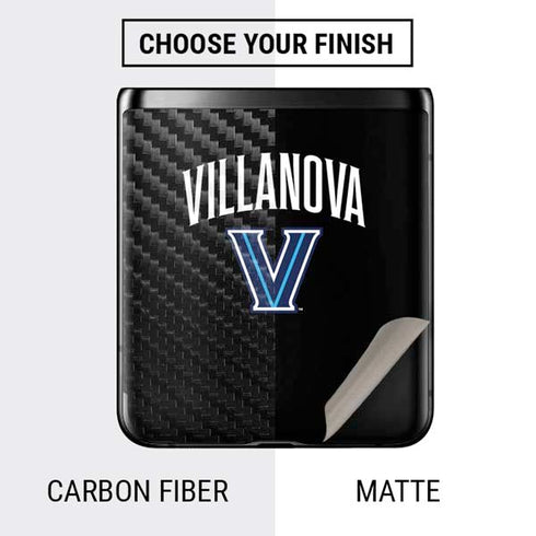 Villanova University V Black Galaxy Z Flip Skin