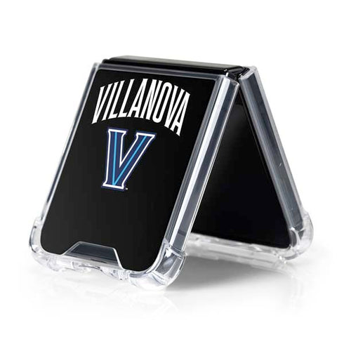Villanova University V Black Galaxy Z Flip5 5G Clear Case