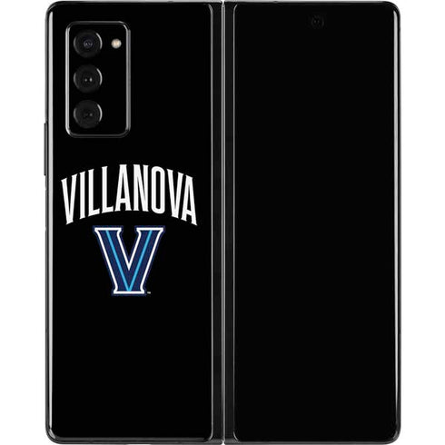 Villanova University V Black Galaxy Z Fold2 5G Skin