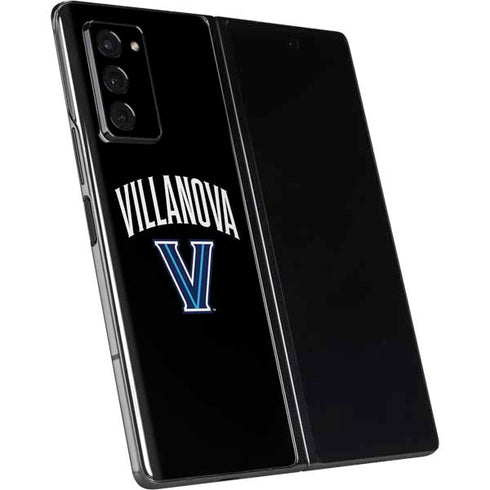 Villanova University V Black Galaxy Z Fold2 5G Skin