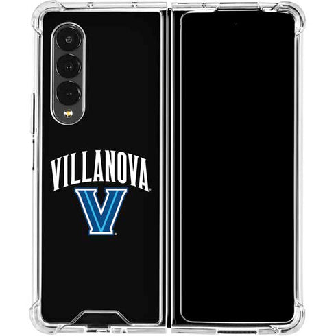 Villanova University V Black Galaxy Z Fold4 5G Clear Case