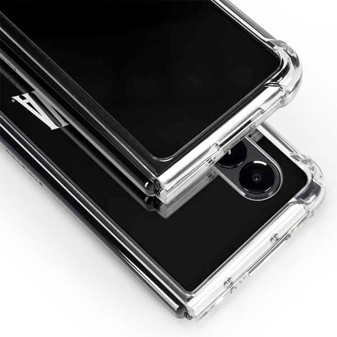 Villanova University V Black Galaxy Z Fold4 5G Clear Case