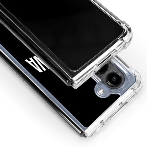 Villanova University V Black Galaxy Z Fold5 5G Clear Case