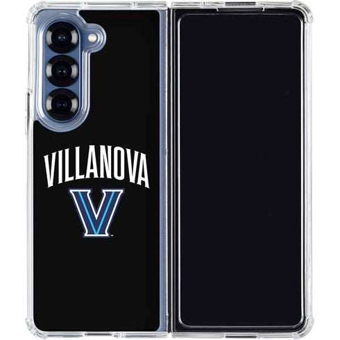 Villanova University V Black Galaxy Z Fold7 Clear Case