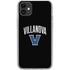 Villanova University V Black iPhone 11 Clear Case