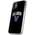 Villanova University V Black iPhone 11 Clear Case