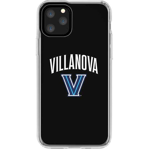 Villanova University V Black iPhone 11 Pro Clear Case