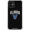 Villanova University V Black iPhone 12 Clear Case