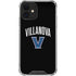 Villanova University V Black iPhone 12 Clear Case
