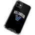 Villanova University V Black iPhone 12 Clear Case