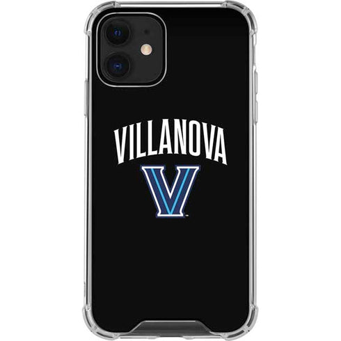 Villanova University V Black iPhone 12 Mini Clear Case