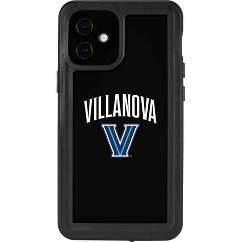 Villanova University V Black iPhone 12 Mini Waterproof Case