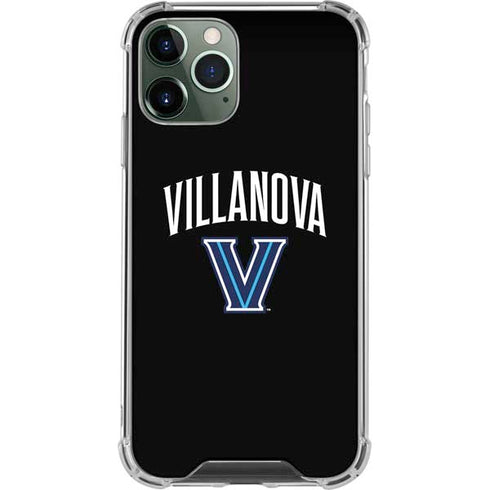 Villanova University V Black iPhone 12 Pro Max Clear Case