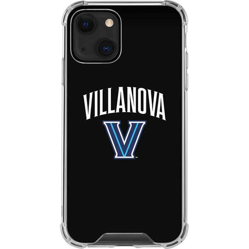 Villanova University V Black iPhone 13 Clear Case